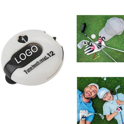 Mini Round Shape Golf Score/Stroke Counter w/Clip