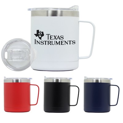 12 oz. Stainless Steel Camp Style Mug Powder Coated
