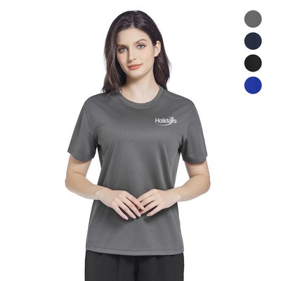 Ladies UV Micro Mesh Short Sleeve T-Shirt