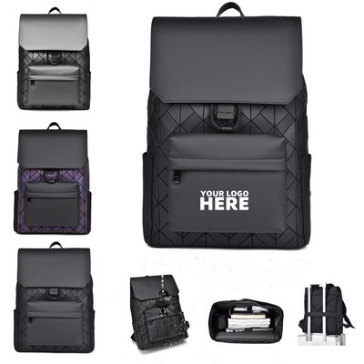 Geometric Nylon Backpack