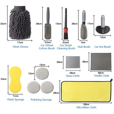Microfiber Car Cleaning Tools Set