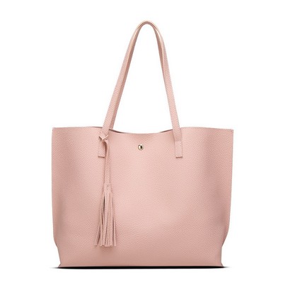 PU Leather Shoulder Tote 14.2¡± x 11.8¡±