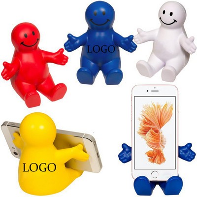 Custom Happy Dude Cell Phone Stand Stress Reliever