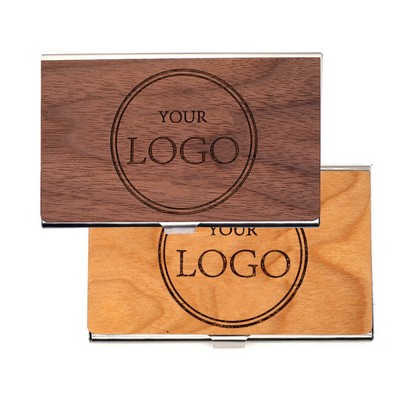 Wooden Business Card Holder