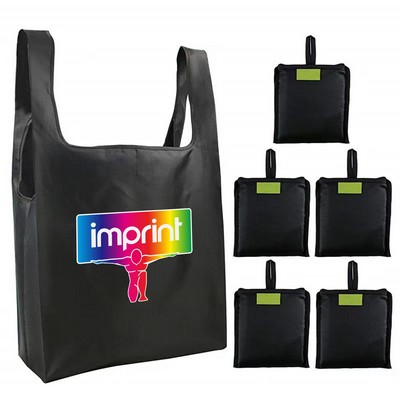 Foldable Shopping Tote Bag With Small Pocket