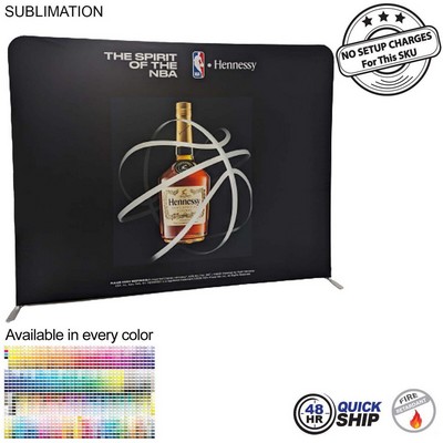 48Hr Quick Ship- 8'W x 8'H EuroFit Straight Wall Display Kit, with Full Color Graphics Double Sided