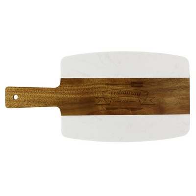 Acacia Marble Serving Board