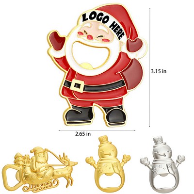 Christmas Refrigerator Sticker Bottle Opener