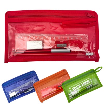 Non-Woven Pouch School Supplies Gift Set