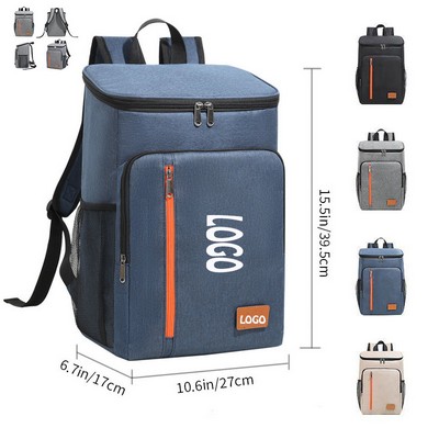 Large Lunch Cooler Bag With Pockets & Shoulder Strap