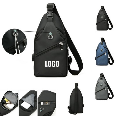 Cross Body Backpack With USB Charging Port