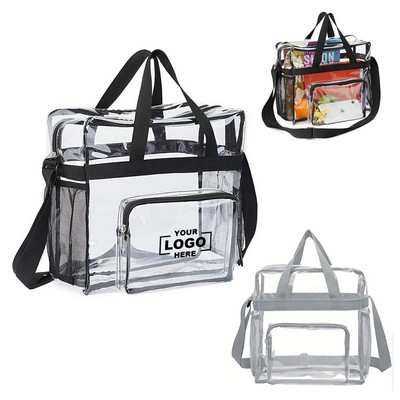 Clear Stadium Tote Bag with Pocket