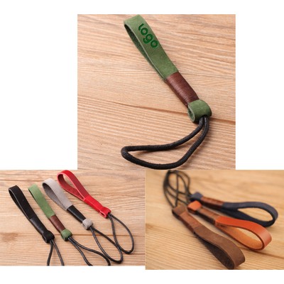 Genuine Knit Leather Keychain