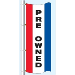 Single Faced Stock Message Free Flying Drape Flag (Pre-Owned)