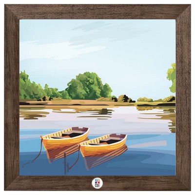 "Cozy Cottage Days" Art Print W/ Color Medallion
