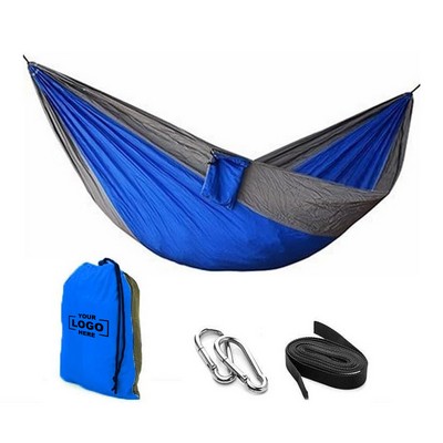 Double Camping Hammock with Tree Straps.