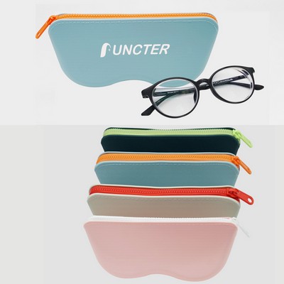 Portable Glasses Case Sunglasses Pouch Eyeglass Zippered Carrying Case