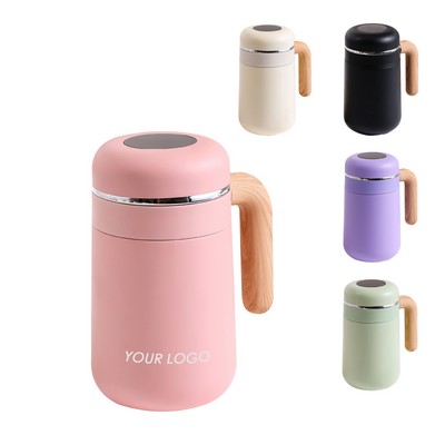 Wood Handle Thermal Mug