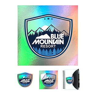"CUSTOMCUT™" 16.1 sq inch to 25 sq inch Full Color Custom Shape Removable Vinyl Stickers in Singles