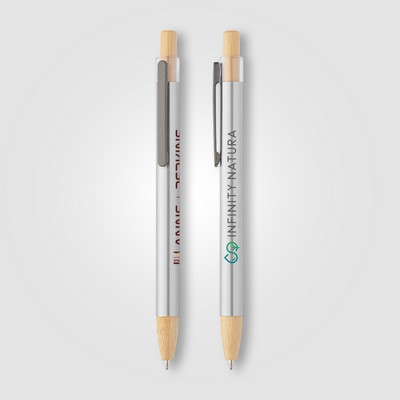 Nova Recycled Stainless Steel Pen - Full-Color Inkjet