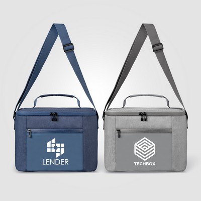 City Pack 600D RPET Zippered Cooler Bag - 2.6 gal - Silkscreen