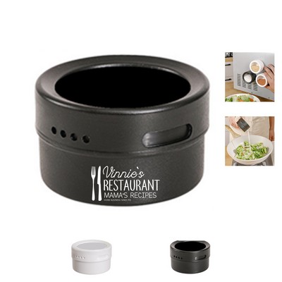 Magnetic Clear Lid Seasoning Jar with Dual Dispensing Option