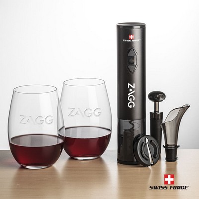 Swiss Force® Opener Set & Laurent Stemless Wine