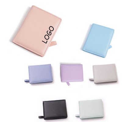 Bifold Leather Ladies Short Wallet