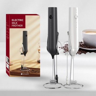 CaféPro Electric Milk Frother – Rechargeable with 3 Speed Settings