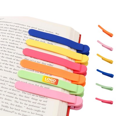 Silicone Automatic Book Page Holder Markers Clip Bookmarks