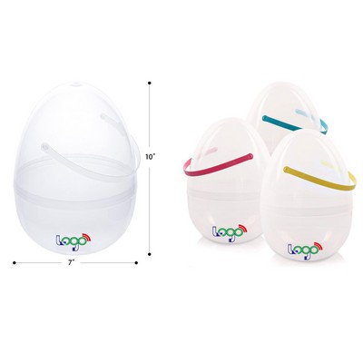 Easter 10" Plastic Eggs Basket