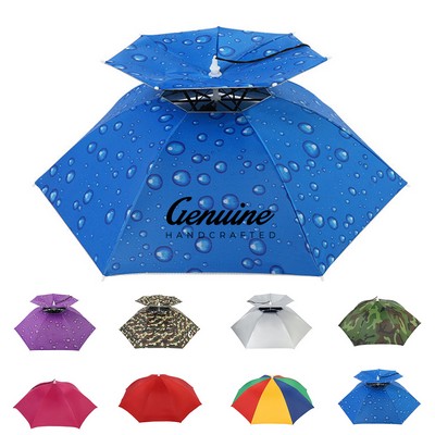 Double Layer Head Mounted Fishing Umbrella