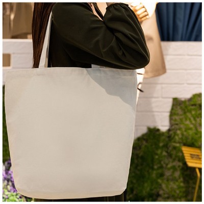 Large Reusable Canvas Grocery Tote Bag