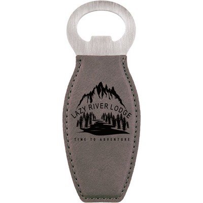 Leatherette Bottle Opener with Magnet