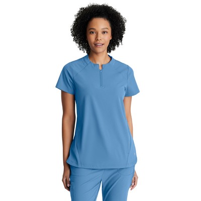Barco One - Women's Two Pocket Zip-Collar Flux Top
