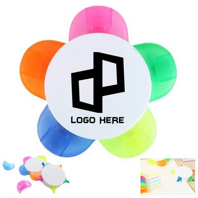 Multi-Color Flower-Shaped Highlighters