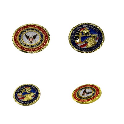 Double-Sided 3D Painted Commemorative Coin Badge