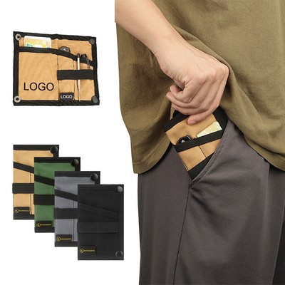 Men's Slim Pocket Organizer Mini EDC Canvas Tool Pouch MOQ50PCS