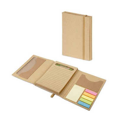 Multifunctional Notebook with Pen and Ruler