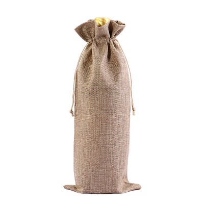 Eco-Friendly Burlap Bottle Bag