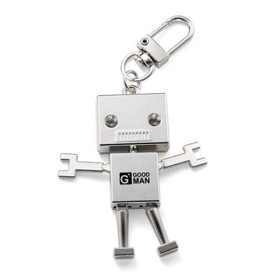 Metal Robot Key Chain Charm