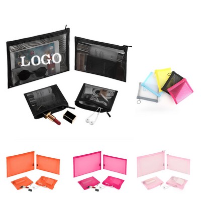 Zipper Cosmetic Organizer Pouch