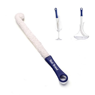Long Bendable Foam Bottle Decanters Cleaner Brush