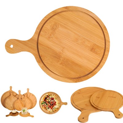 7" Wood Pizza Plate Natural