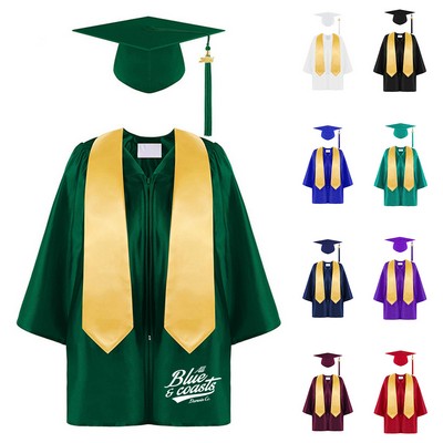Kid Graduation Cap with Gown and Tassel