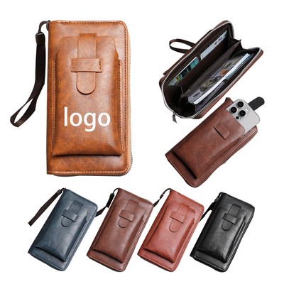 Men's Business Zipper Wallet