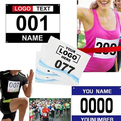Marathon Running Bib Number Competition.