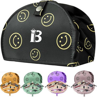Drawstring Makeup Bag Open Lay Flat