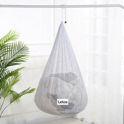 20x24 Inch Coarse Mesh Laundry Bags Laundry Wash Bags Drawstring Laundry Bag-Woven Label
