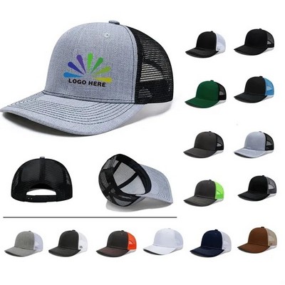 Performance Trucker Hat Classic Baseball Cap With Mesh